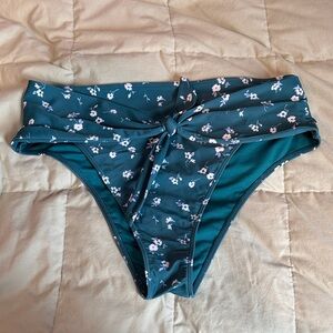 Hollister Teal Swimwear Bottoms with Sun Logo